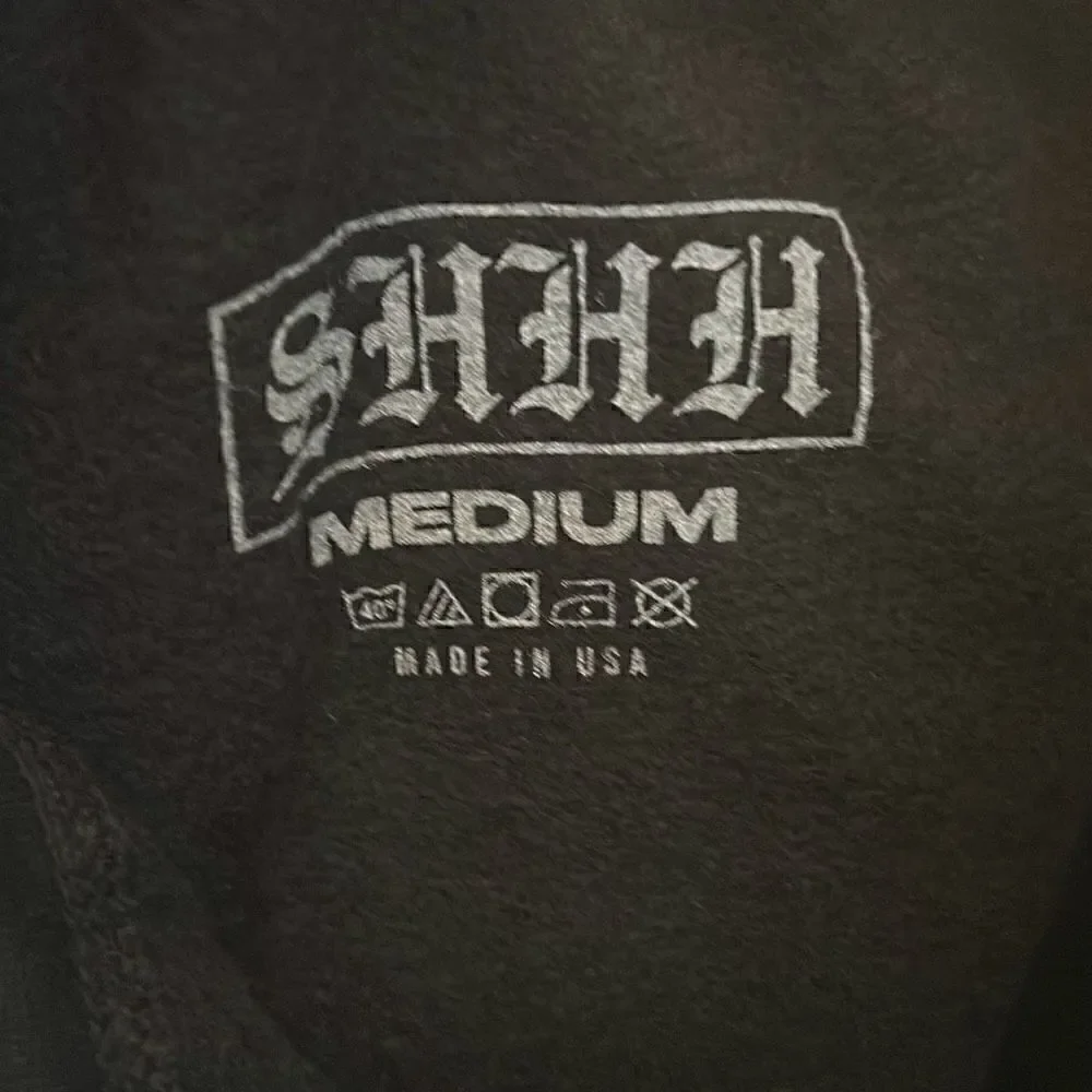 SHHH Bobby Shmurda Mens Medium Graphic Pants Joggers Black Activewear NWOT